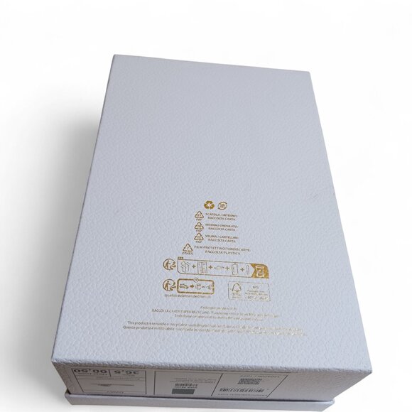 Authentic Dior White Shoe Box w/ Tissue Paper, Card & Cloth Satchel  12" x 8" - Picture 6 of 16